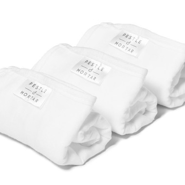 PESTLE & MORTAR Face Cloths Pack of 3